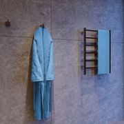 CUBIC 6 Bar 530mm Straight Heated Towel Rail with PTSelect Switch gallery detail image