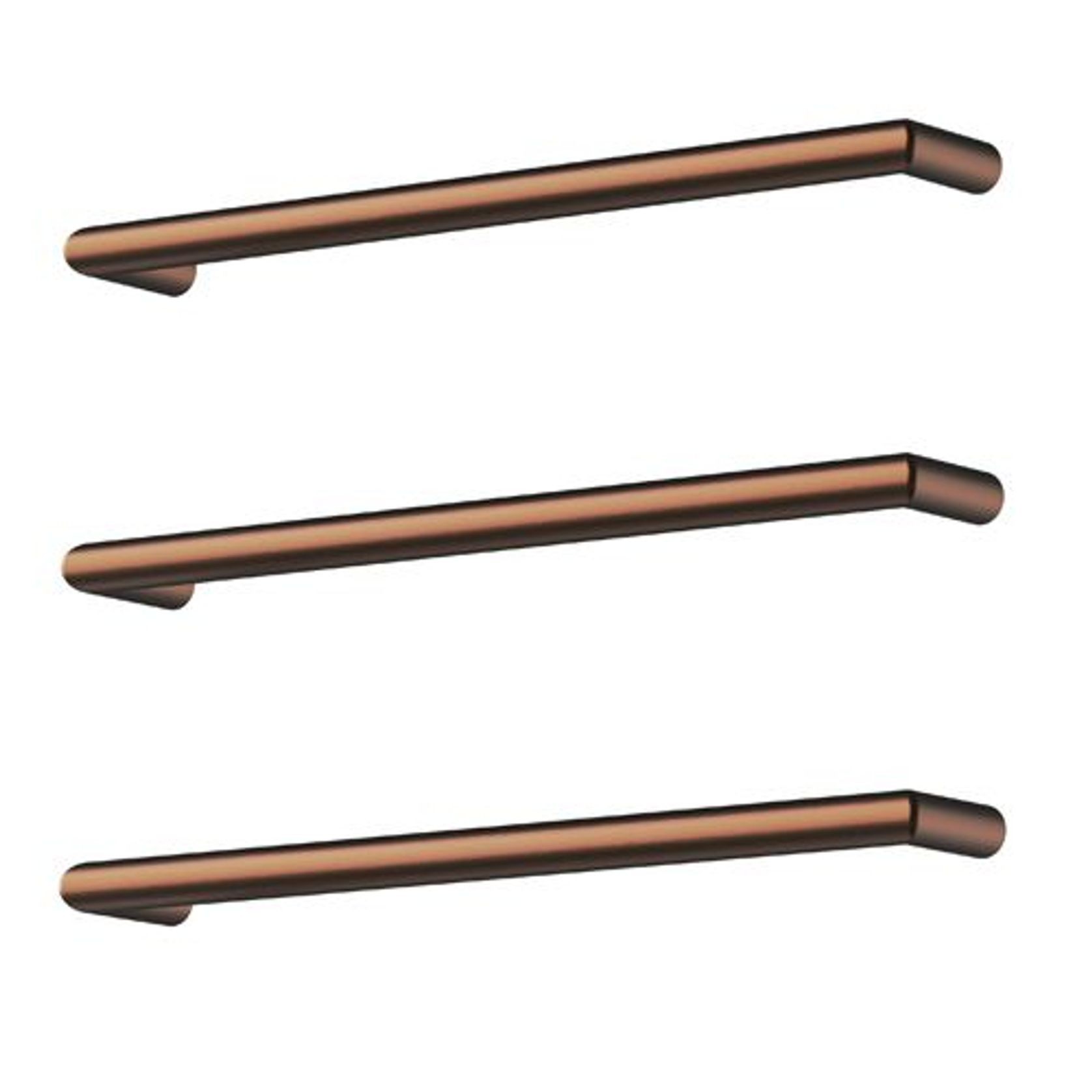 Toro Round Heated Towel Rail - 432mm gallery detail image