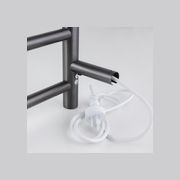 Round Electric Heated Towel Rack 4 Bars gallery detail image