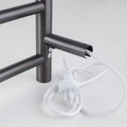 Round Electric Heated Towel Rack 6 Bars BUGM06.R.HTR gallery detail image