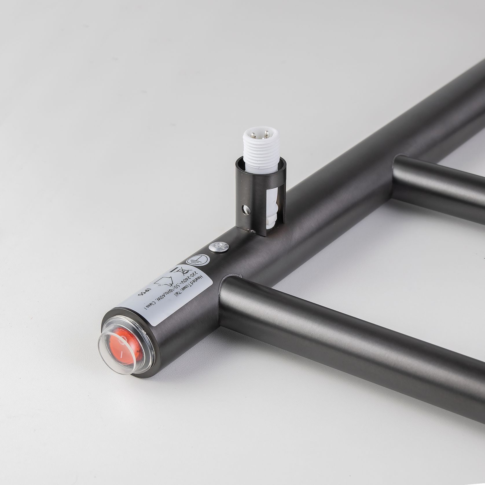 Round Electric Heated Towel Rack 6 Bars BUGM06.R.HTR gallery detail image