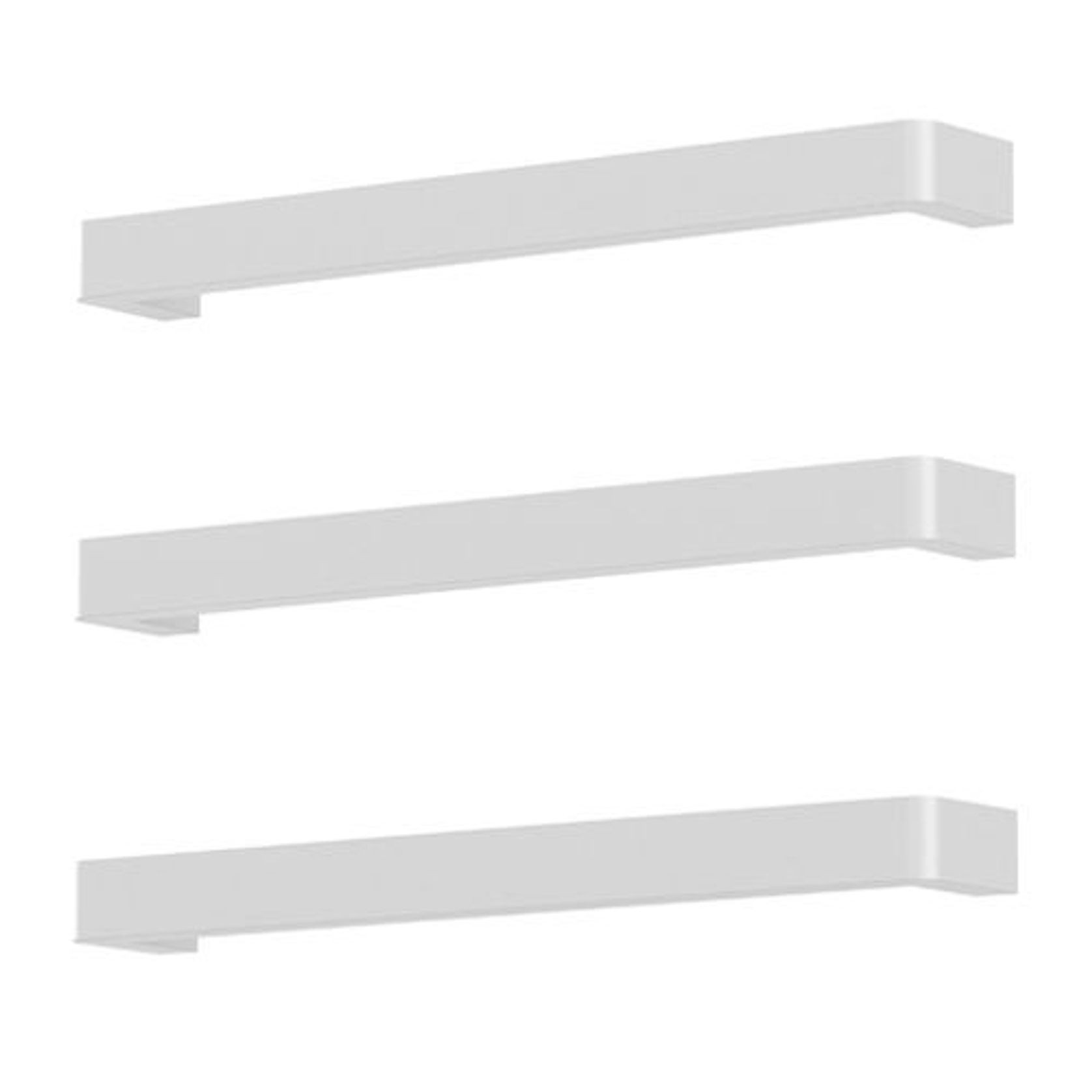 Vera Rounded Heated Towel Bar - 632mm gallery detail image