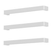 Vera Rounded Heated Towel Bar - 632mm gallery detail image