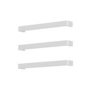 Vera Rounded Heated Towel Bar - 632mm gallery detail image