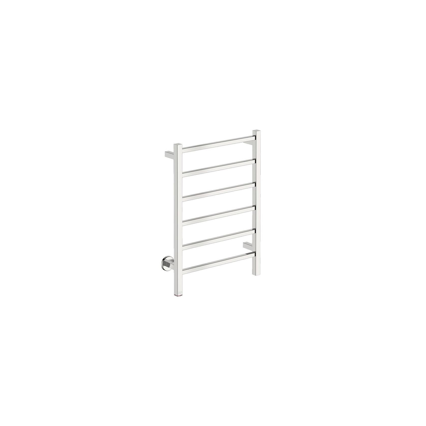 CUBIC 6 Bar 530mm Straight Heated Towel Rail with PTSelect Switch gallery detail image