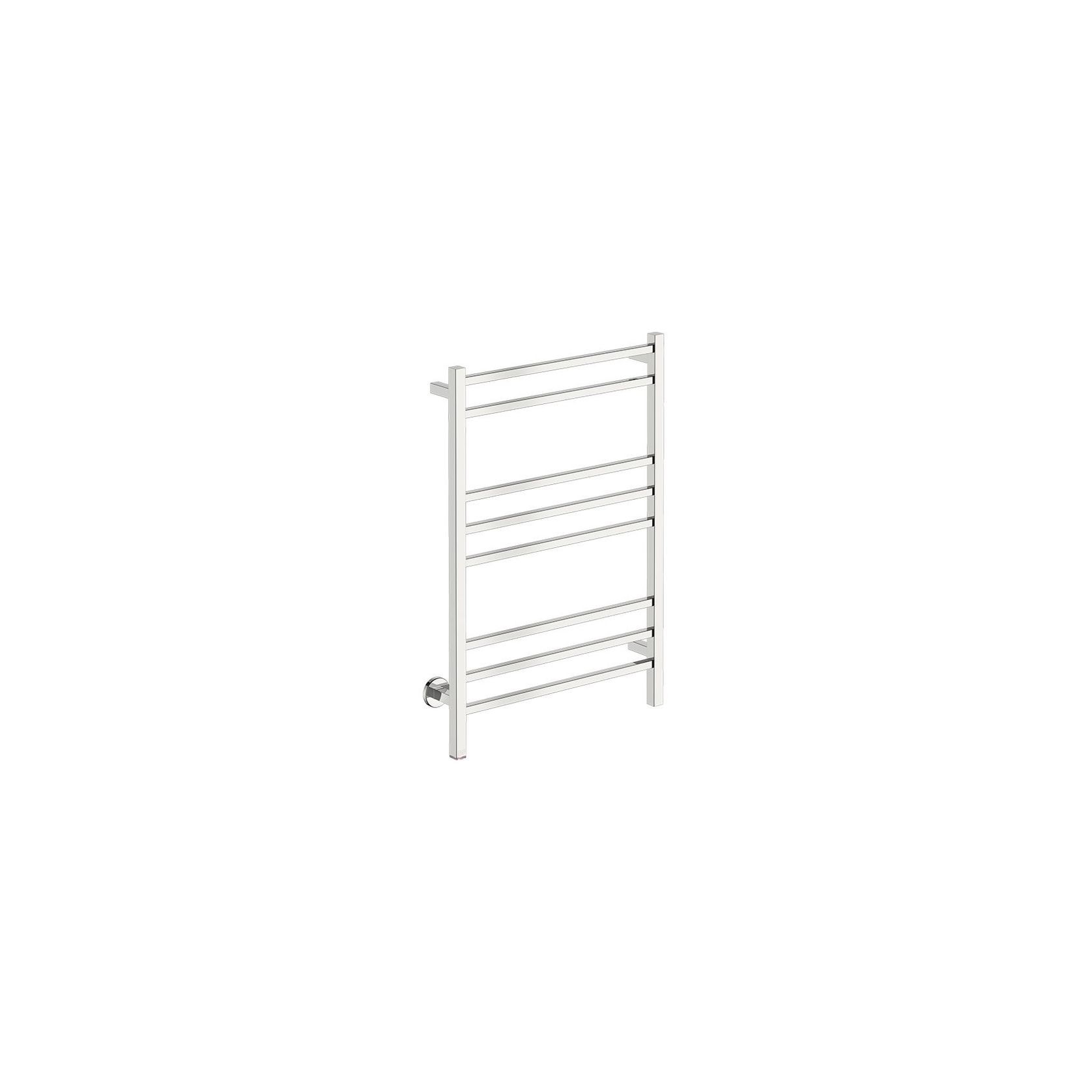 CUBIC 8 Bar 650mm Straight Heated Towel Rail with PTSelect Switch gallery detail image