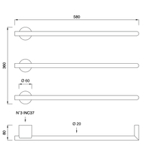 EQUILIBRIO Towel Warmer by CEA gallery detail image