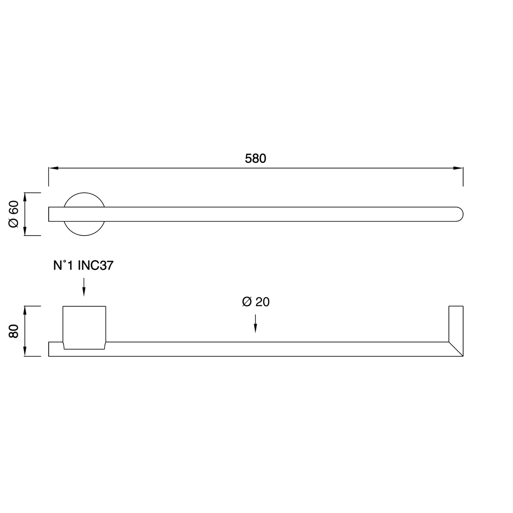 EQUILIBRIO Towel Warmer by CEA gallery detail image