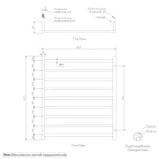 Elysian 9-Bar Heated Towel Ladder (12v) gallery detail image