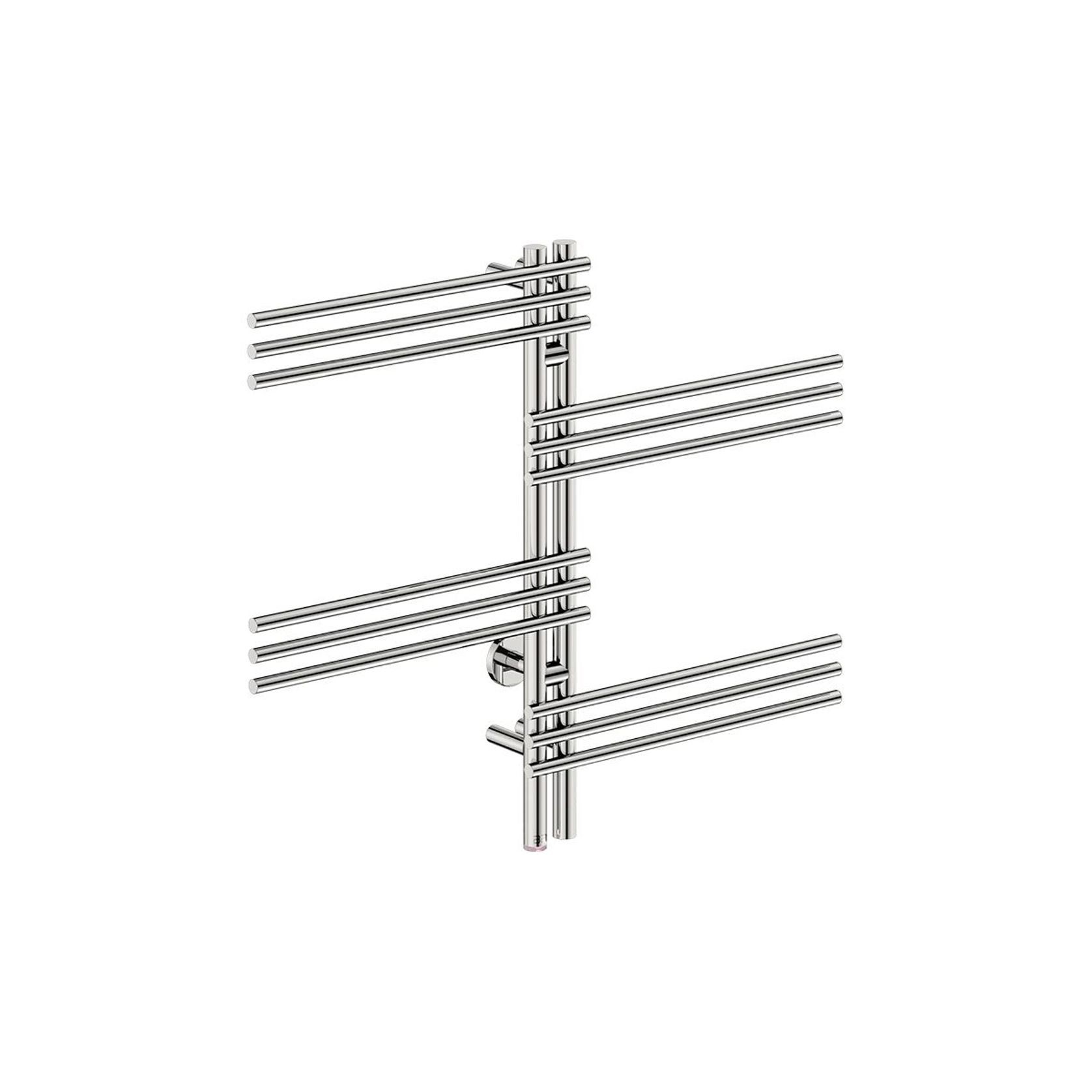 LOFT DUO 12 Bar 1000mm Straight Heated Towel Rail with PTSelect Switch gallery detail image