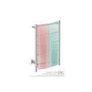 NATURAL 5 Bar 500mm Curved Heated Towel Rail with PTSelect Switch gallery detail image