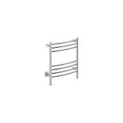 NATURAL 7 Bar 500mm Curved Heated Towel Rail with PTSelect Switch gallery detail image