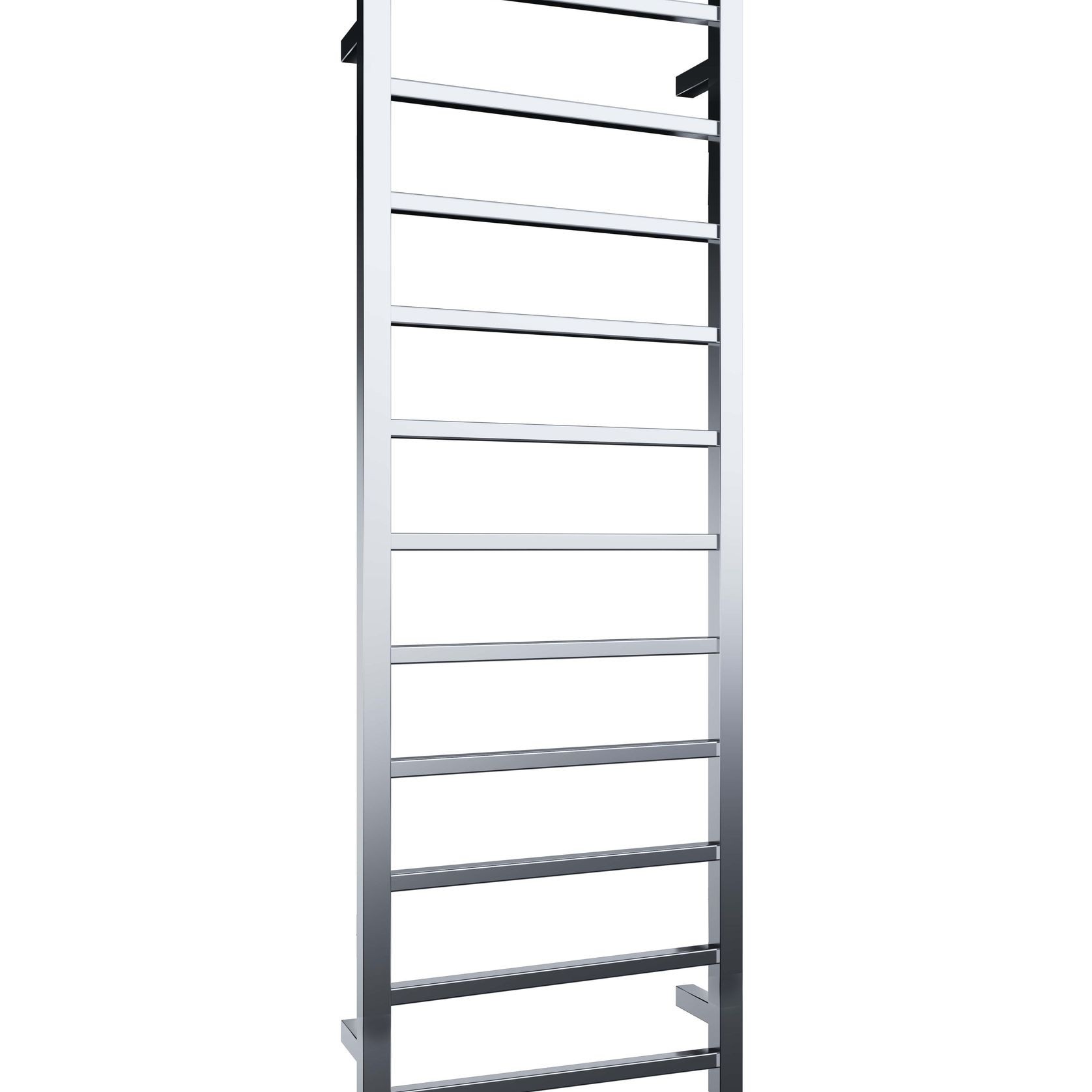 Quadro 11-Bar Heated Towel Rail Chrome 450mm gallery detail image