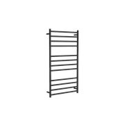 Round Towel Rail 240V 1200 x 650mm Satin Black gallery detail image