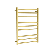 Round Towel Rail 240V 900 x 650mm Brushed Gold gallery detail image