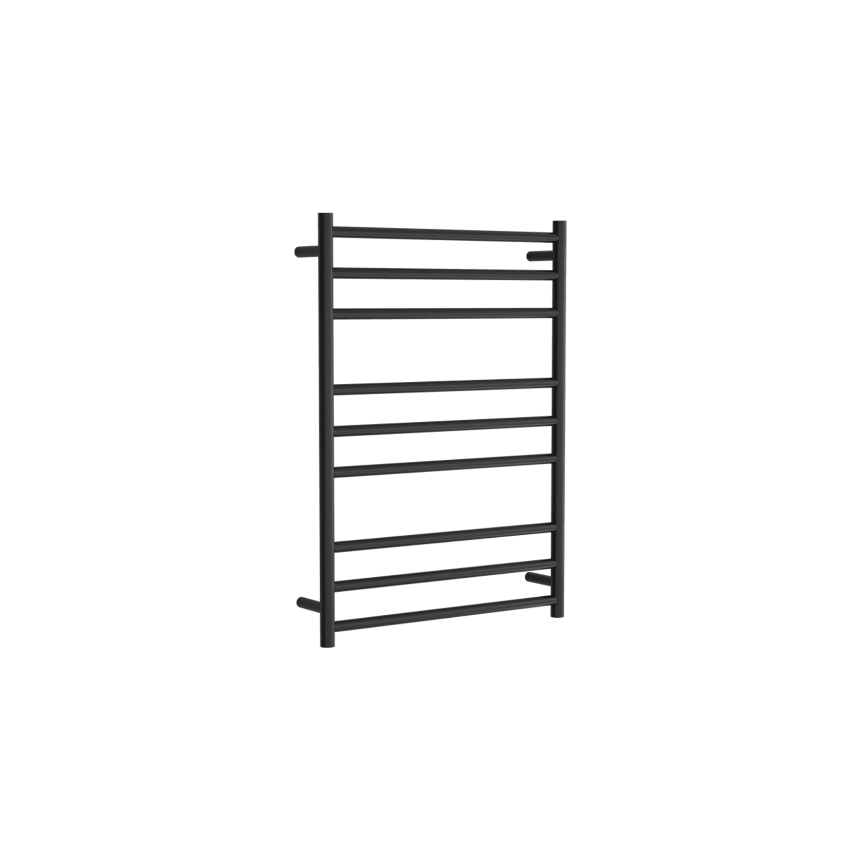 Round Towel Rail 240V 900 x 650mm Satin Black gallery detail image