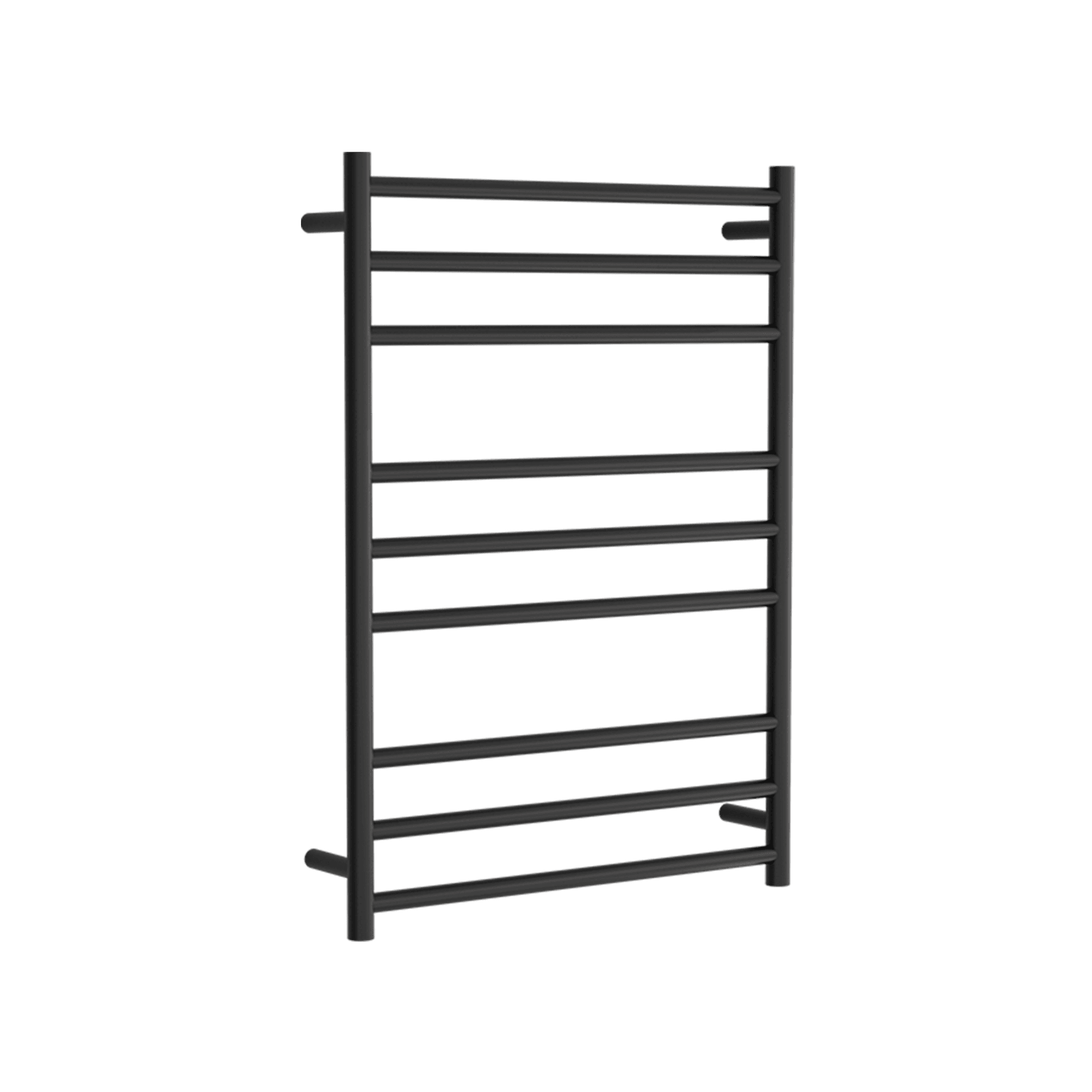 Round Towel Rail 240V 900 x 650mm Satin Black gallery detail image