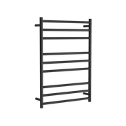 Round Towel Rail 240V 900 x 650mm Satin Black gallery detail image