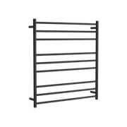 Round Towel Rail 240V 900 x 850mm Satin Black gallery detail image