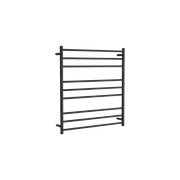 Round Towel Rail 240V 900 x 850mm Satin Black gallery detail image