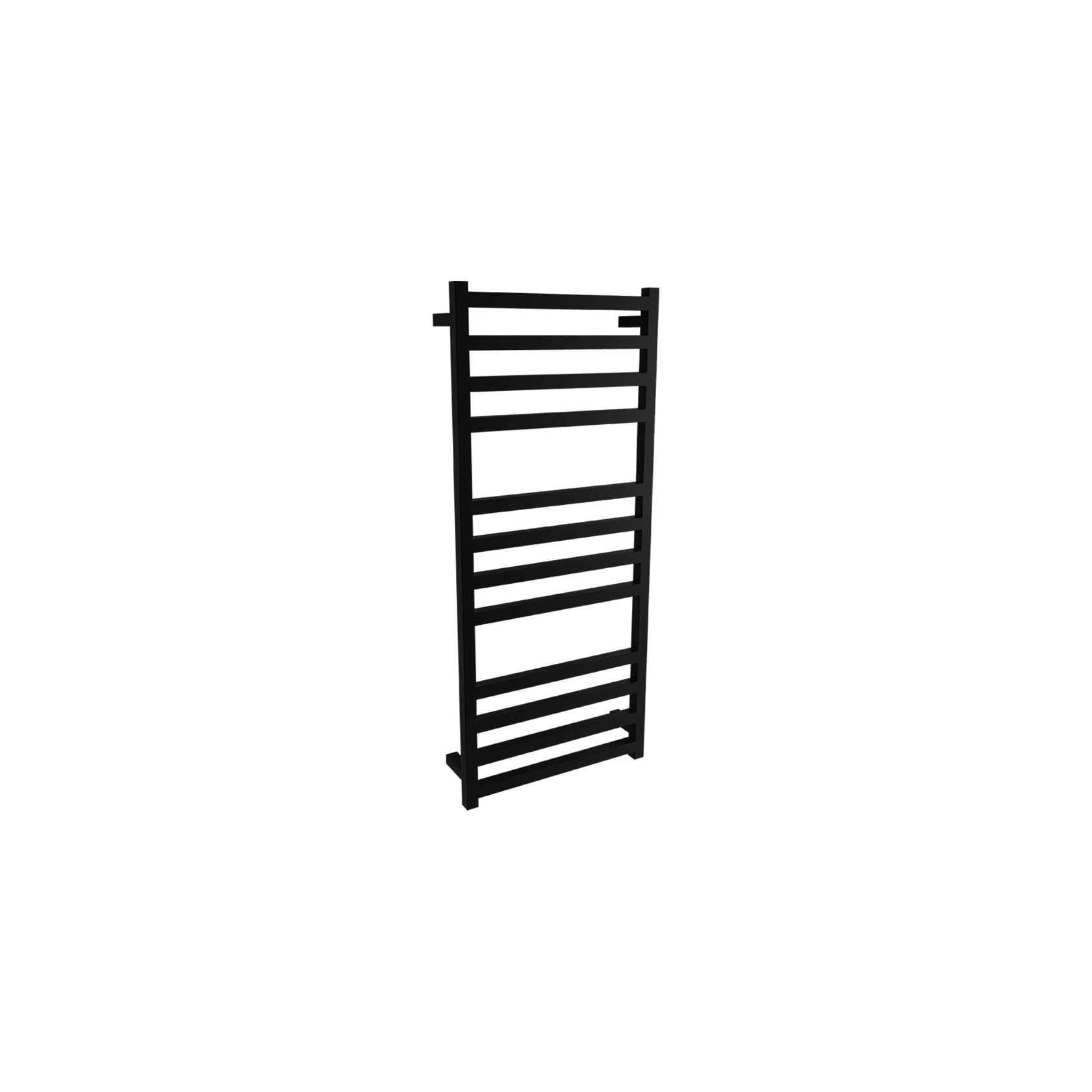 Square Towel Rail 240V 1200 x 500mm Satin Black gallery detail image