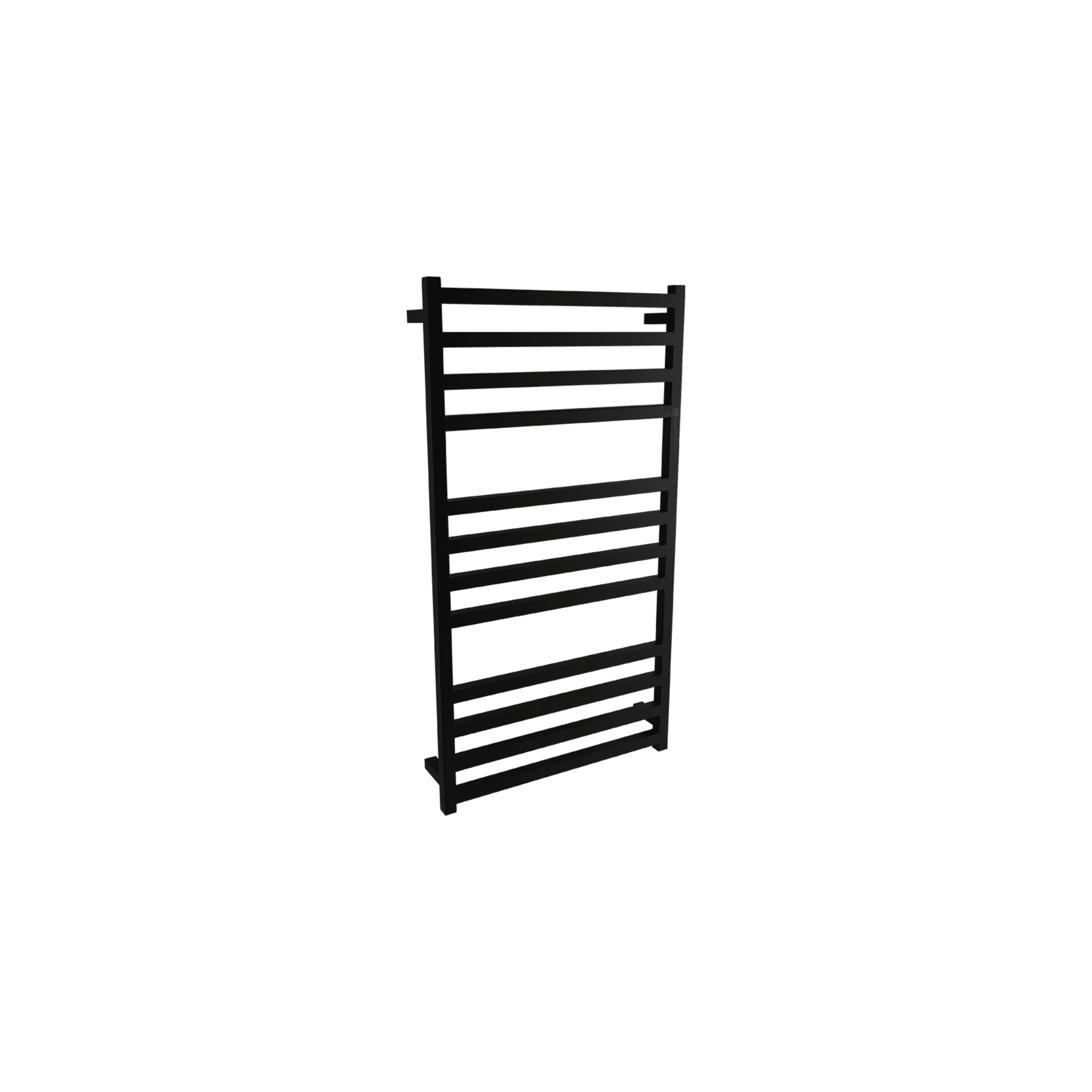 Square Towel Rail 240V 1200 x 650mm Satin Black gallery detail image