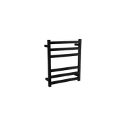 Square Towel Rail 240V 600 x 500mm Satin Black gallery detail image
