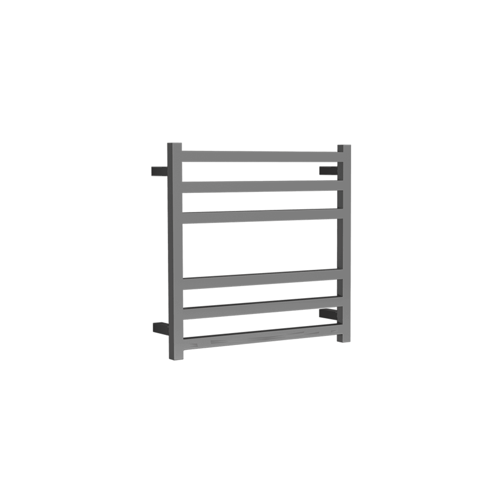 Square Towel Rail 240V 600 x 650mm Brushed Stainless gallery detail image