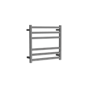 Square Towel Rail 240V 600 x 650mm Brushed Stainless gallery detail image