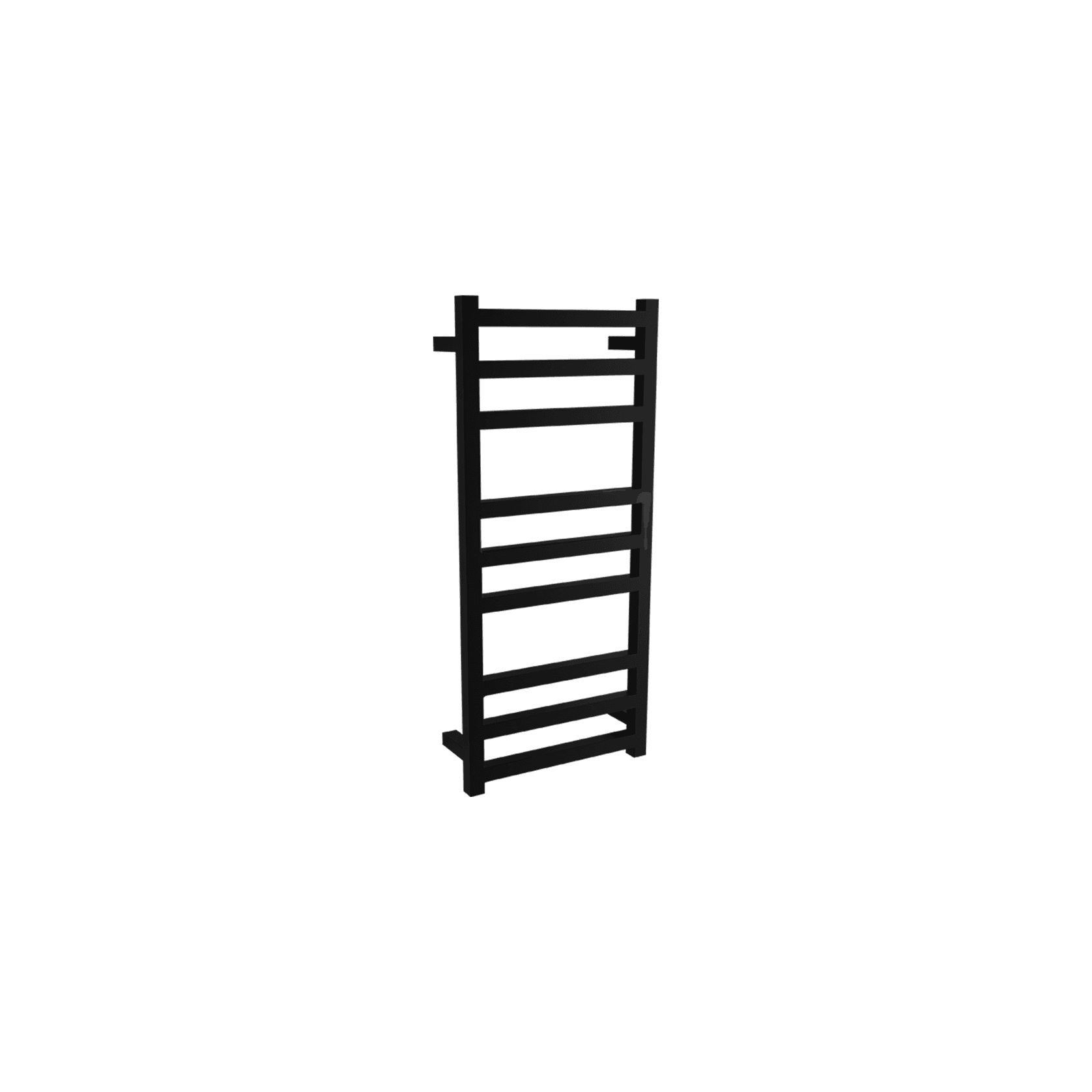 Square Towel Rail 240V 900 x 400mm Satin Black gallery detail image