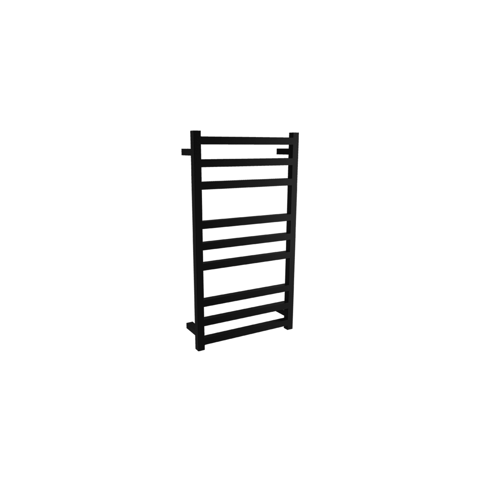 Square Towel Rail 240V 900 x 500mm Satin Black gallery detail image
