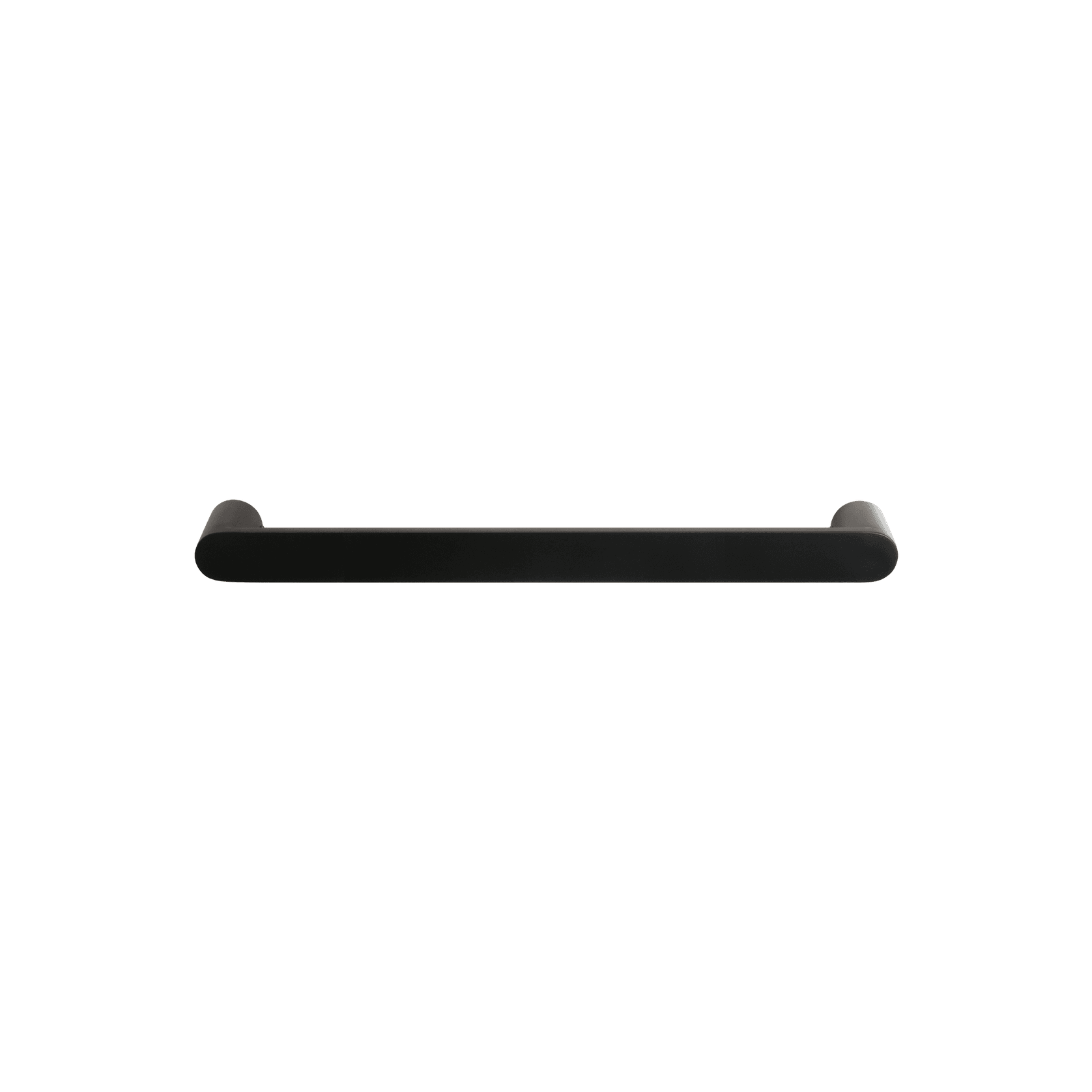 Towel Rail Single Bar Round 12V 650mm Satin Black gallery detail image