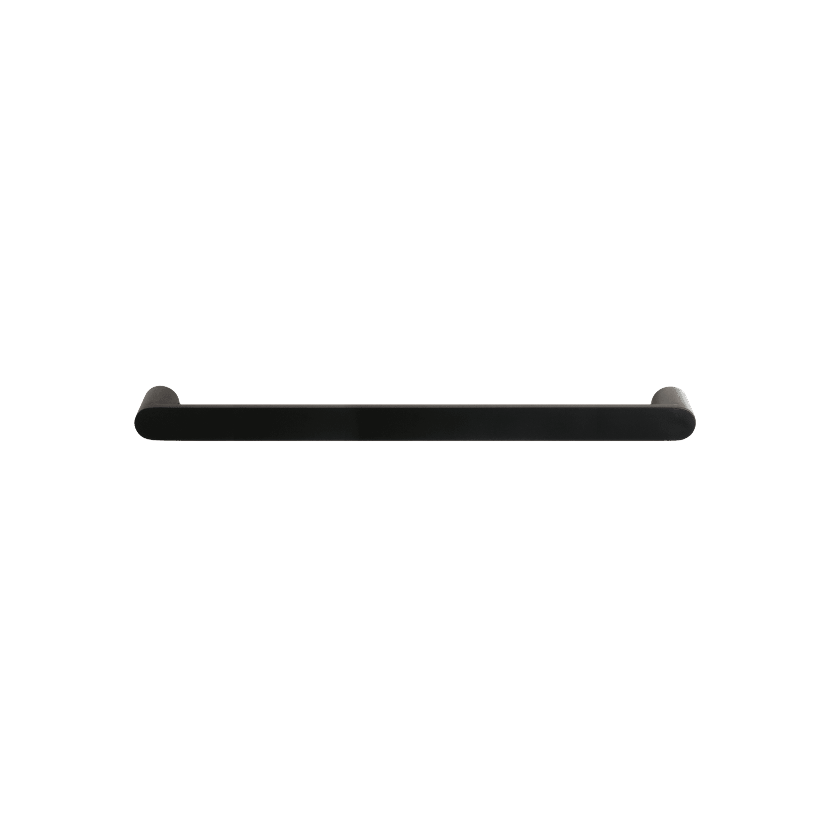 Towel Rail Single Bar Round 12V 850mm Satin Black gallery detail image