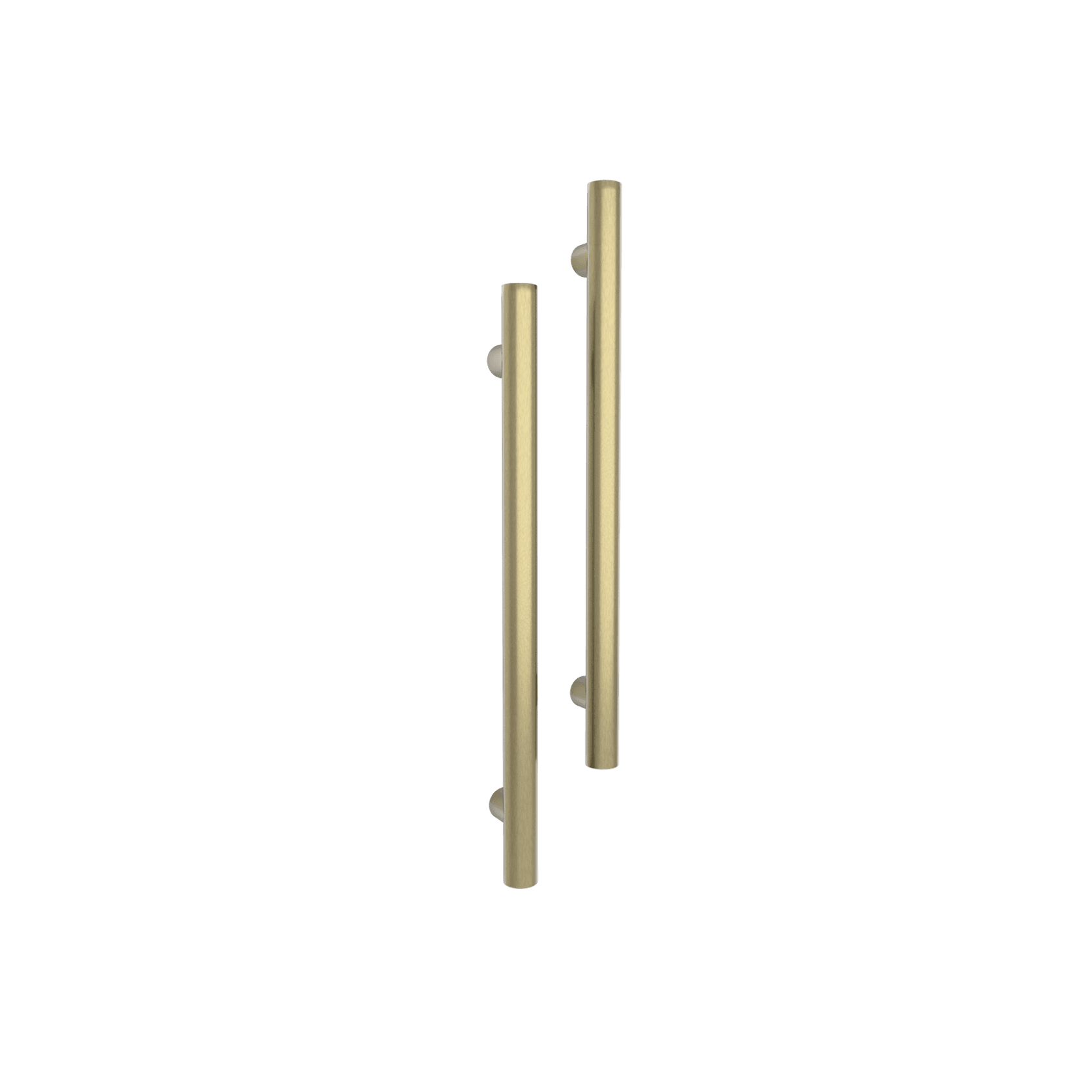 Vertical Single Towel Bar Round 12V Brushed Gold gallery detail image