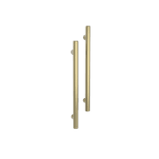 Vertical Single Towel Bar Round 12V Brushed Gold gallery detail image