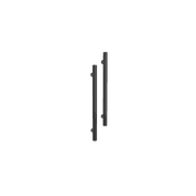 Vertical Single Towel Bar Round 12V Satin Black gallery detail image