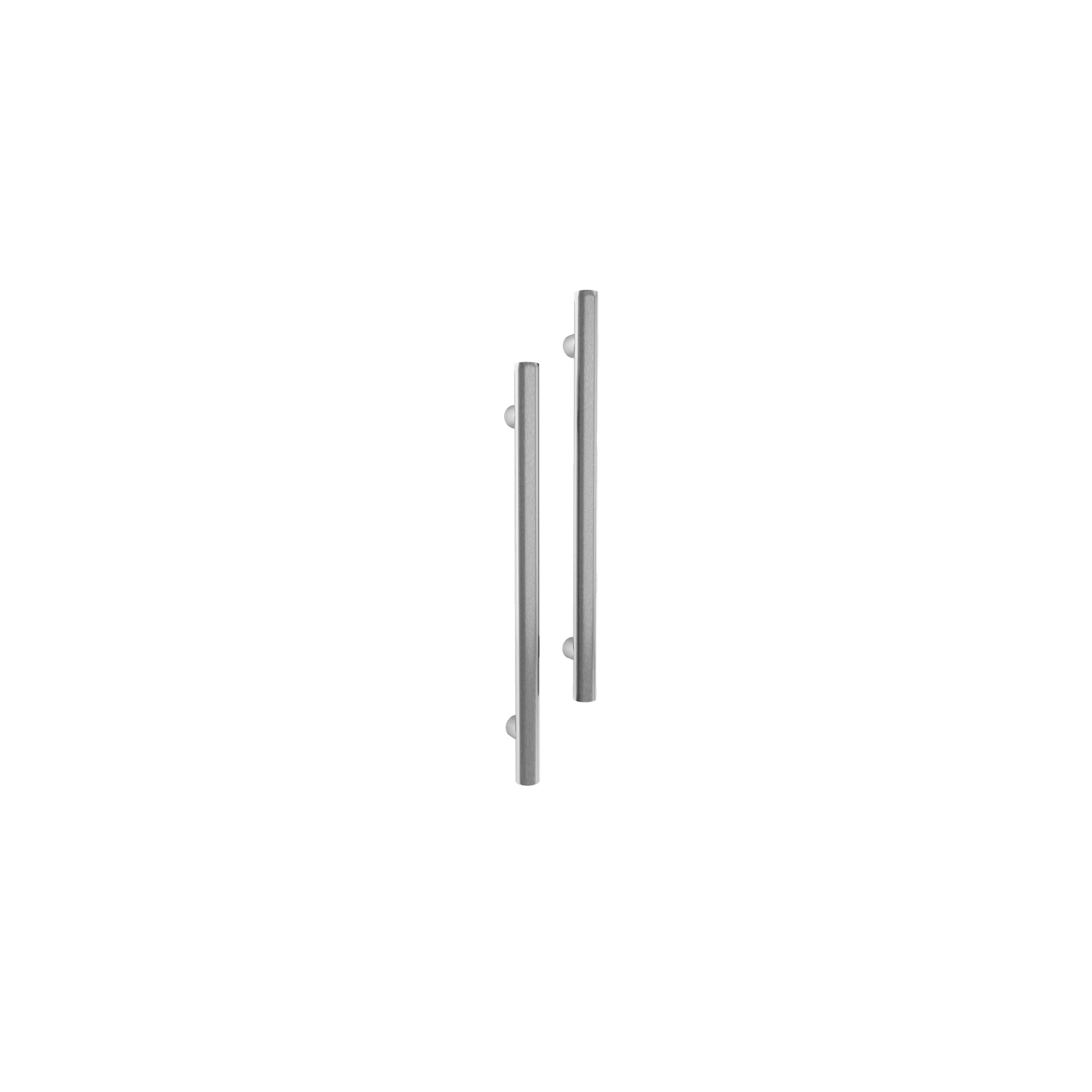 Vertical Single Towel Bar Round 12V Brushed Stainless gallery detail image