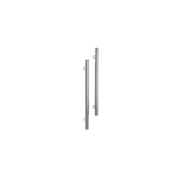 Vertical Single Towel Bar Round 12V Brushed Stainless gallery detail image