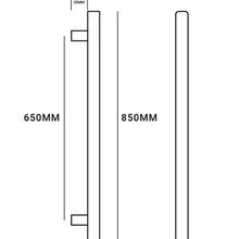 Vertical Single Towel Bar Square 12V Brushed Gold gallery detail image