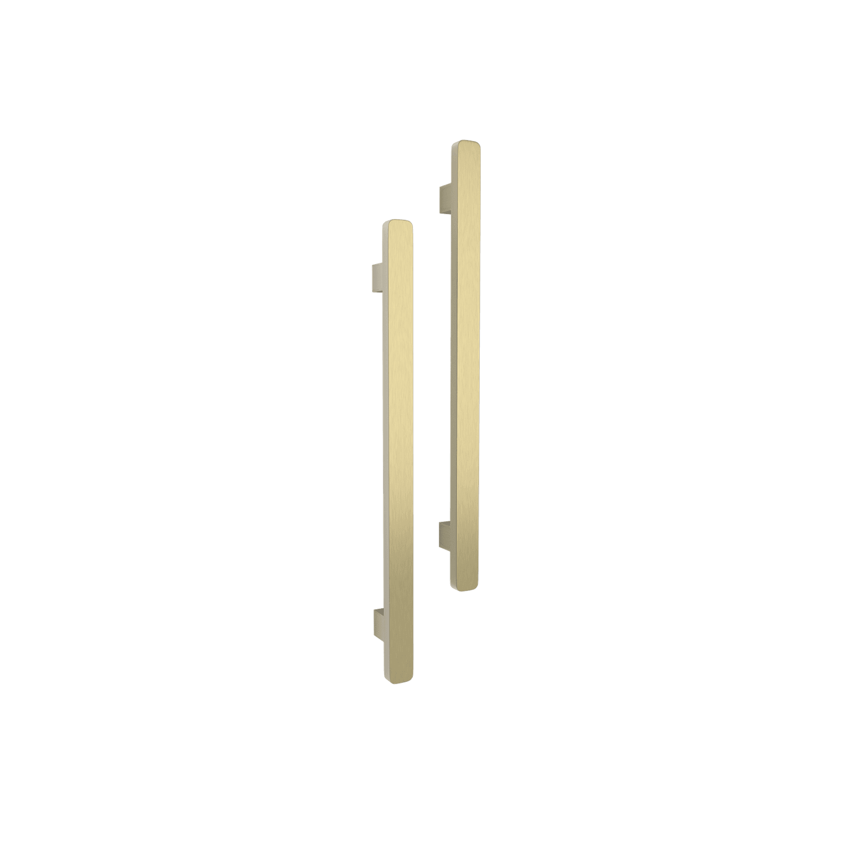 Vertical Single Towel Bar Square 12V Brushed Gold gallery detail image