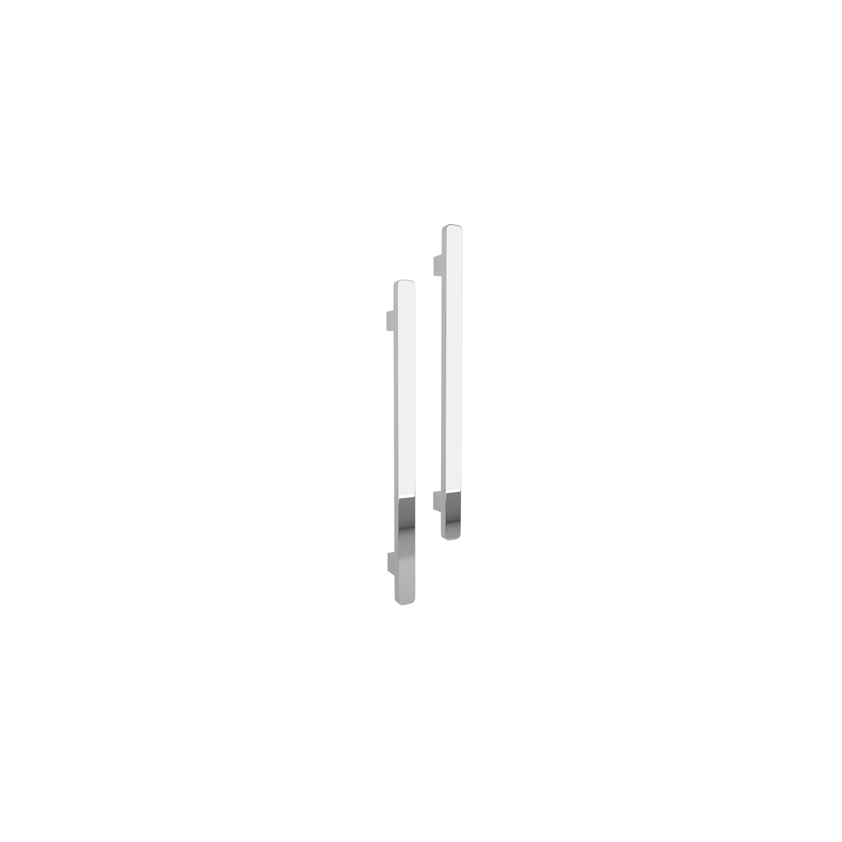 Vertical Single Towel Bar Square 12V Chrome gallery detail image