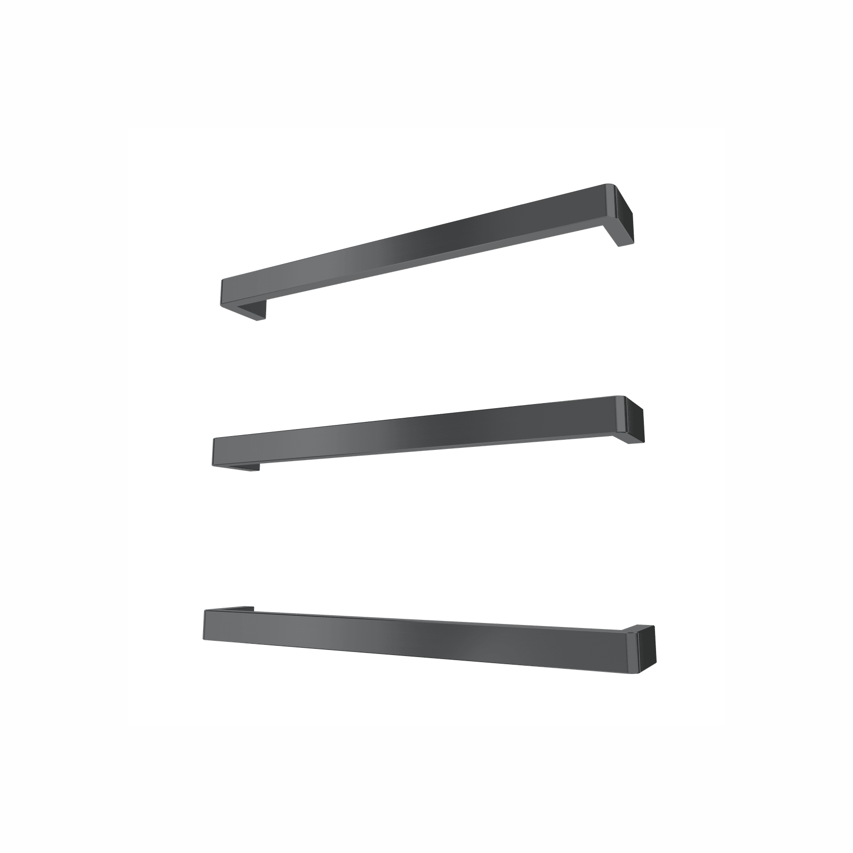 Vera Rounded Heated Towel Bar - 832mm gallery detail image