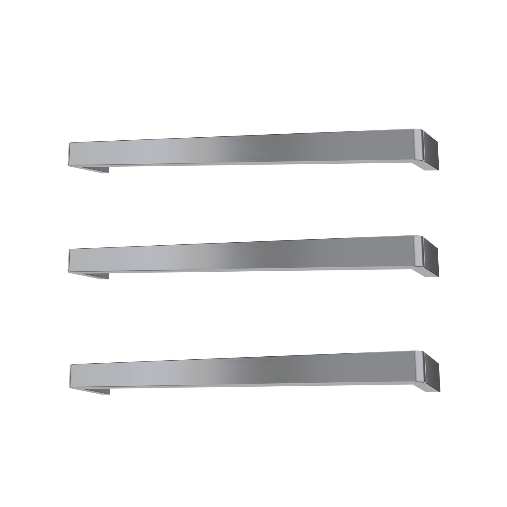 Vera Rounded Heated Towel Bar - 632mm gallery detail image