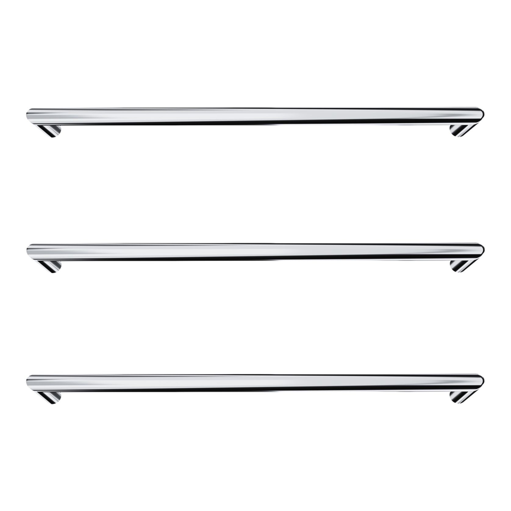 Toro Round Heated Towel Rail - 832mm gallery detail image
