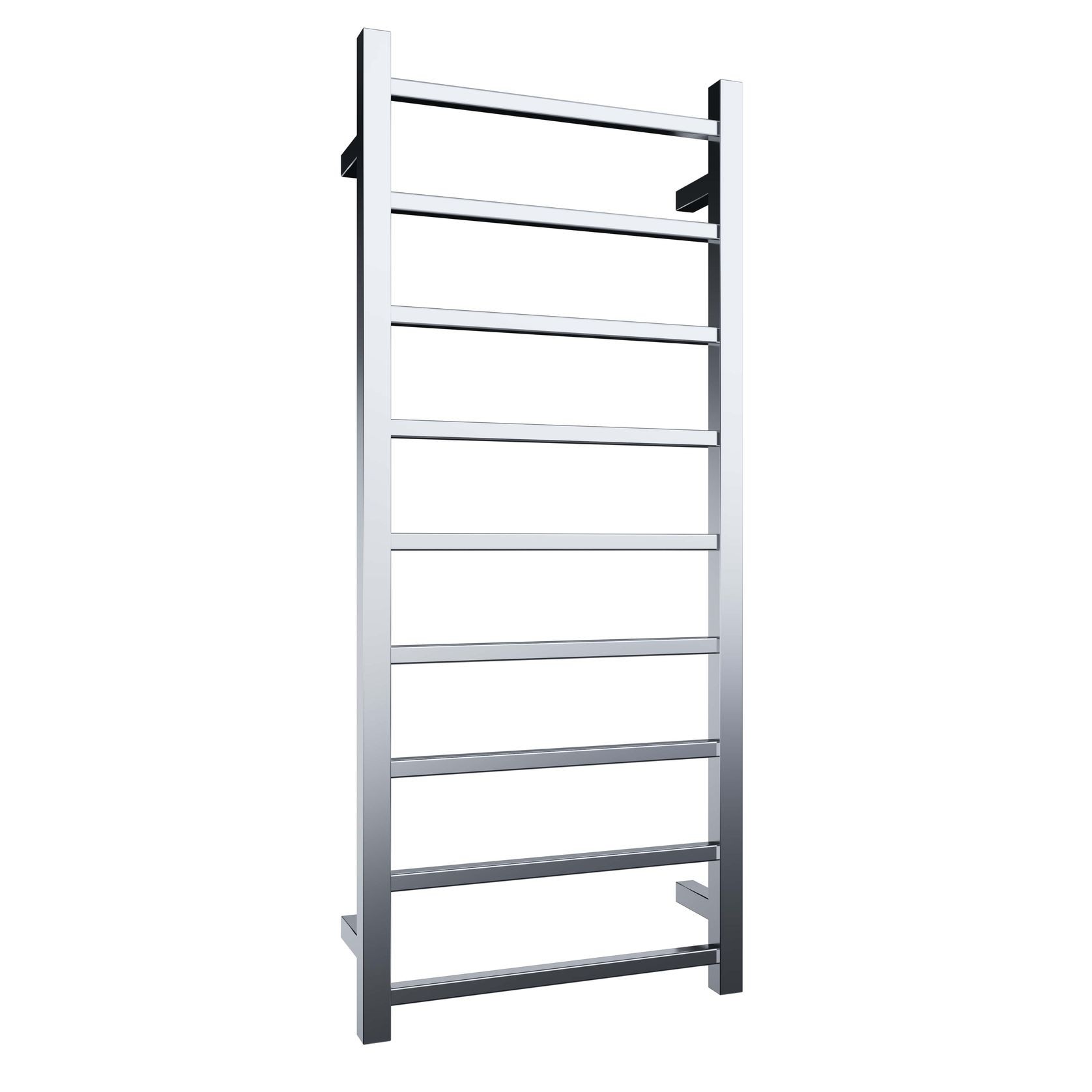 Quadro 9-Bar Heated Towel Rail Chrome 450mm gallery detail image