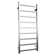 Quadro 9-Bar Heated Towel Rail Chrome 450mm gallery detail image
