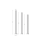 Code Pure Freestanding Heated Towel Rail 1100mm gallery detail image