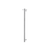 Vertical Heated Towel Rail Brushed Nickel gallery detail image