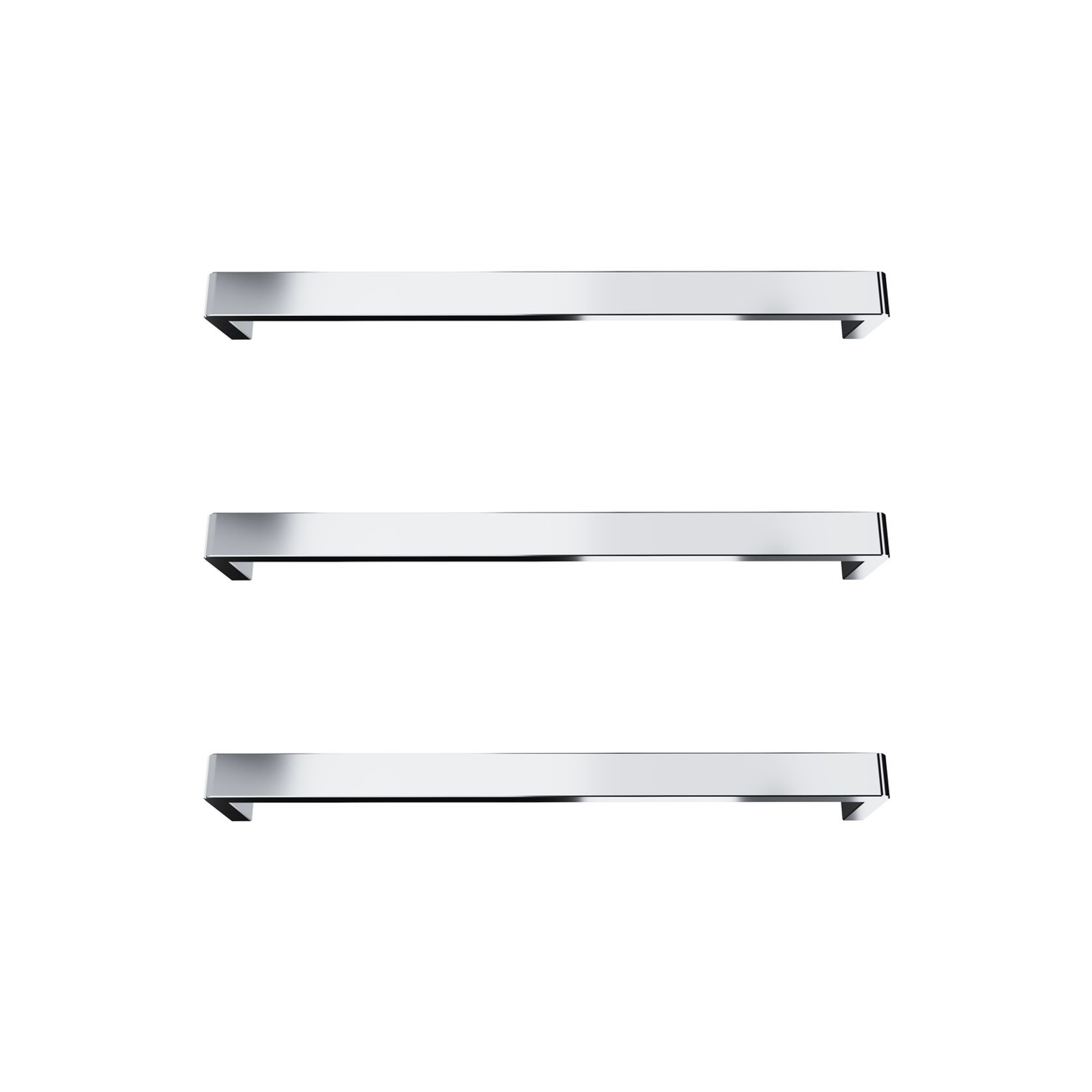 Vera Rounded Heated Towel Bar - 632mm gallery detail image