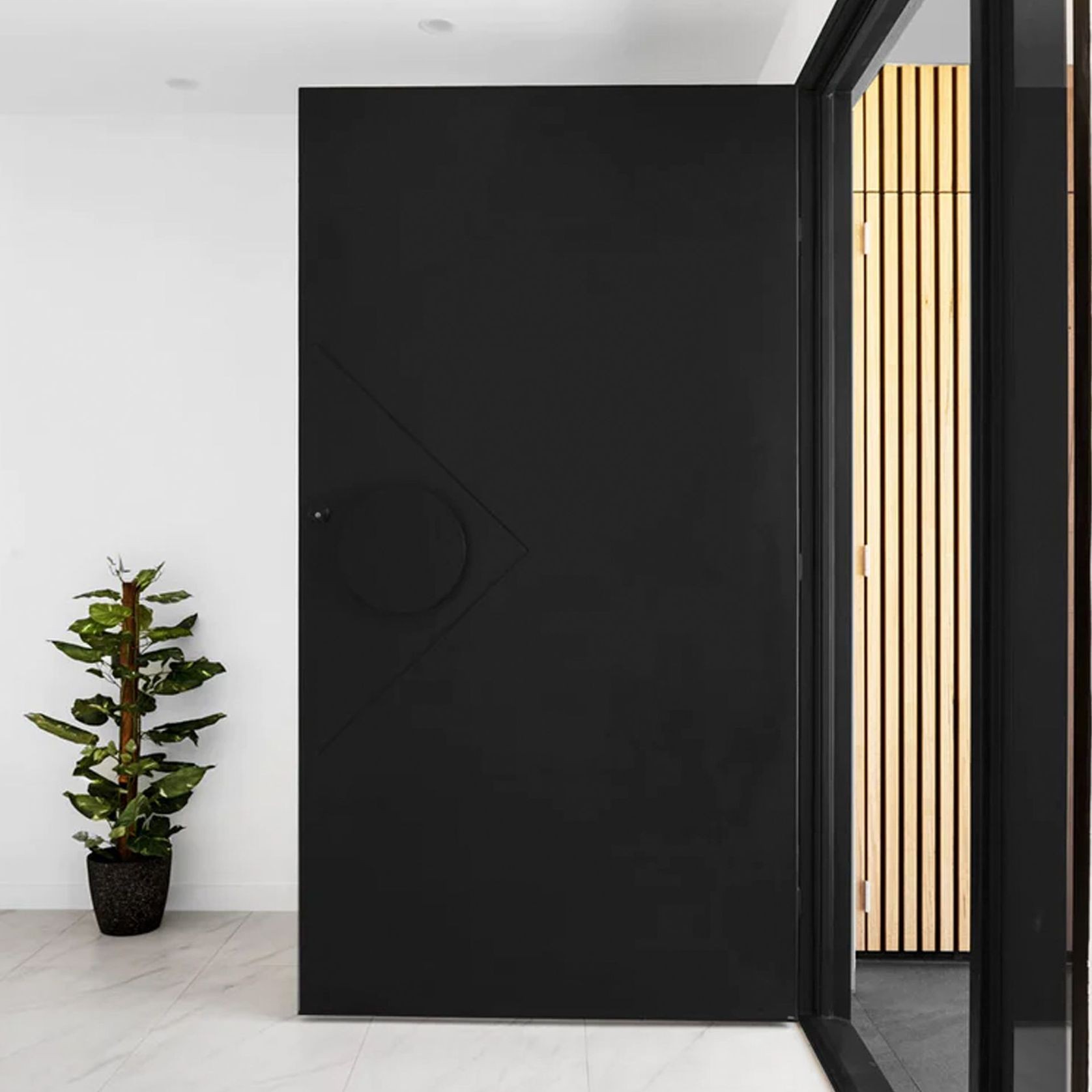 Iron Hinge Entry Doors - Galvanised gallery detail image